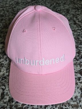 Classic Pink 'unburdened.' Embroidered Baseball Cap
